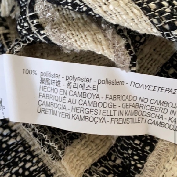 Zara Tweed Fringe Shift Dress. - Picture 8 of 9